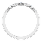 14K White 1/4 CTW Diamond Nine-Stone Anniversary Band-