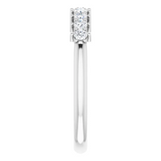 14K White 1/4 CTW Diamond Nine-Stone Anniversary Band-