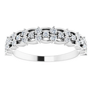 14K White 3/8 CTW Diamond Anniversary Band-