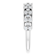 14K White 3/8 CTW Diamond Anniversary Band-