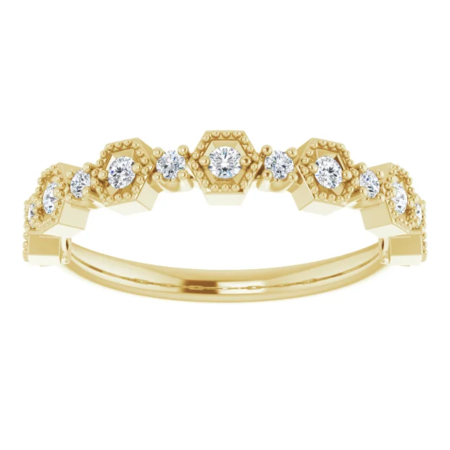 14K Yellow 1/4 CTW Diamond Anniversary Band-