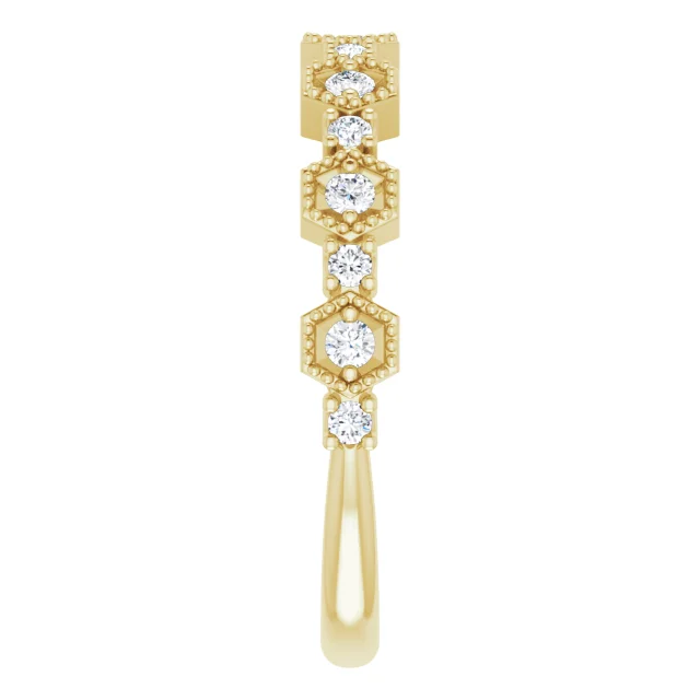 14K Yellow 1/4 CTW Diamond Anniversary Band-
