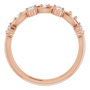 14K Rose 3/8 CTW Diamond Anniversary Band-