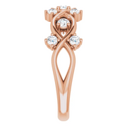 14K Rose 3/8 CTW Diamond Anniversary Band-