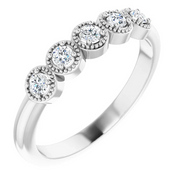 14K White 1/4 CTW Diamond Anniversary Band-