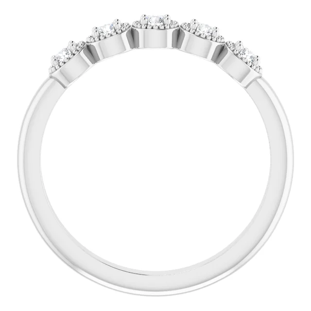 14K White 1/4 CTW Diamond Anniversary Band-