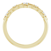 14K Yellow 1/5 CTW Diamond Stackable Ring-