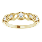 14K Yellow 1/5 CTW Diamond Stackable Ring-