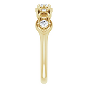 14K Yellow 1/5 CTW Diamond Stackable Ring-