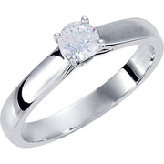 Diamond Engagement Ring with Accent-