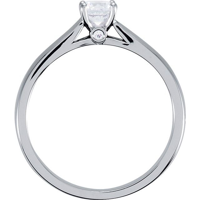 Diamond Engagement Ring with Accent-
