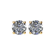 14K Yellow 1 1/2 CTW Diamond Earrings-