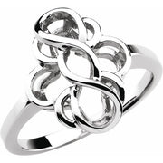 Freeform Ring-14kt White Gold-5.00-