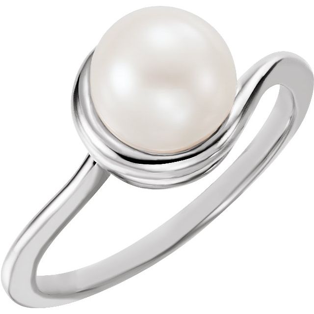 Freeform Ring Mounting for 8 mm Pearl