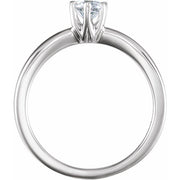 1/2 CT Natural Diamond Solitaire Engagement Ring-