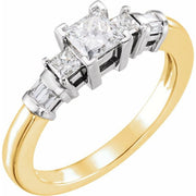 Accented Engagement Ring-