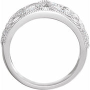 14K White 1/3 CTW Natural Diamond Ring-