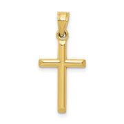 10k Polished Hollow Pendant-