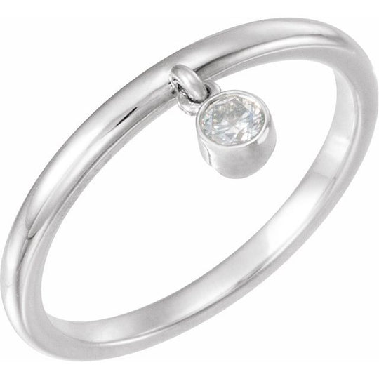 1/10 CT Diamond Fringe Ring