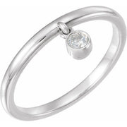 1/10 CT Diamond Fringe Ring-14kt White Gold-6.00-