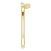 14K Yellow Starburst Stackable Ring-