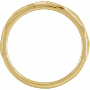 14K Yellow Stackable Crown Ring-