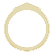 14K Yellow Geometric Stackable Ring-