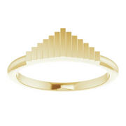 14K Yellow Geometric Stackable Ring-
