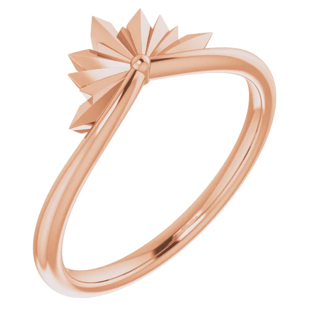 14K Rose Starburst Ring-