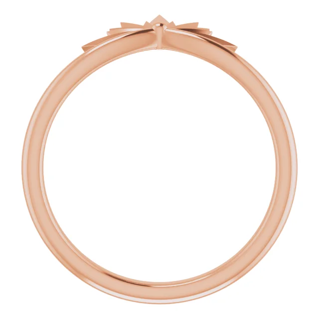 14K Rose Starburst Ring-