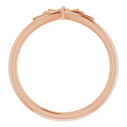 14K Rose Starburst Ring-