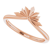 14K Rose Starburst Ring-