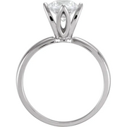 14K White 3/8 CTW Diamond Solitaire Engagement Ring-6-