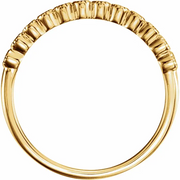 14K Yellow 1/6 CTW Diamond Anniversary Band Size 7-