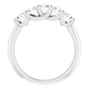 14K White 1 CTW Diamond Anniversary Band Size 7-