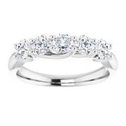 14K White 1 CTW Diamond Anniversary Band Size 7-