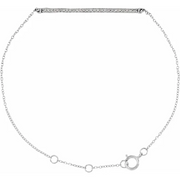14K White 1/6 CTW Diamond 6-8" Bracelet-