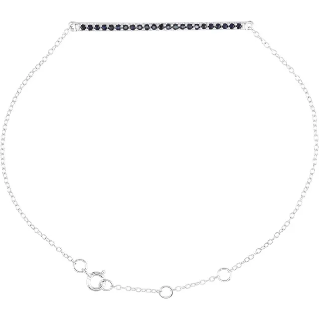 14K White 1/6 CTW Diamond 6-8" Bracelet-
