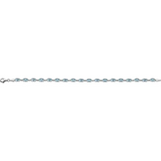 14K Yellow Sky Blue Topaz 7.25" Bracelet-