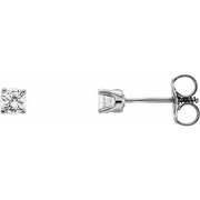 14K White 1/5 CTW Diamond Earrings-