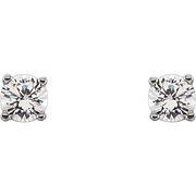 14K White 1/5 CTW Diamond Earrings-