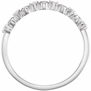 14K White 1/10 CTW Diamond Ring-