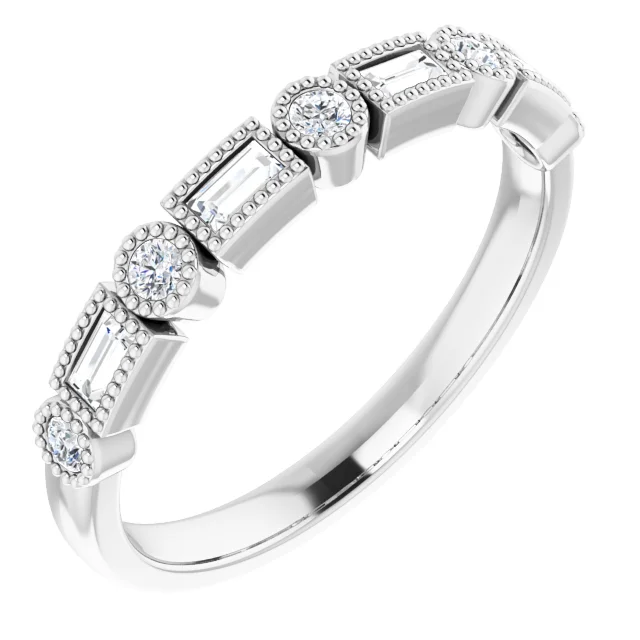 14K White 1/4 CTW Diamond Anniversary Band-