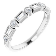 14K White 1/4 CTW Diamond Anniversary Band-