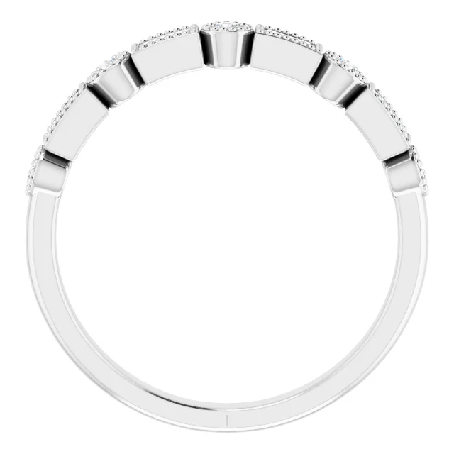 14K White 1/4 CTW Diamond Anniversary Band-