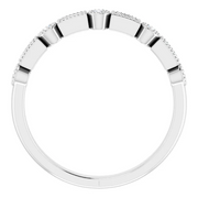 14K White 1/4 CTW Diamond Anniversary Band-