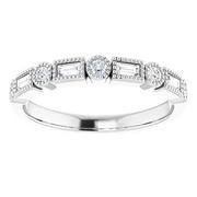 14K White 1/4 CTW Diamond Anniversary Band-