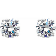 14K White 2 CTW Lab-Grown Diamond Stud Earrings-
