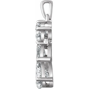 Sterling Silver Cubic Zirconia Pendant-