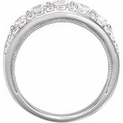 14K White 1 1/2 CTW Diamond Anniversary Band-